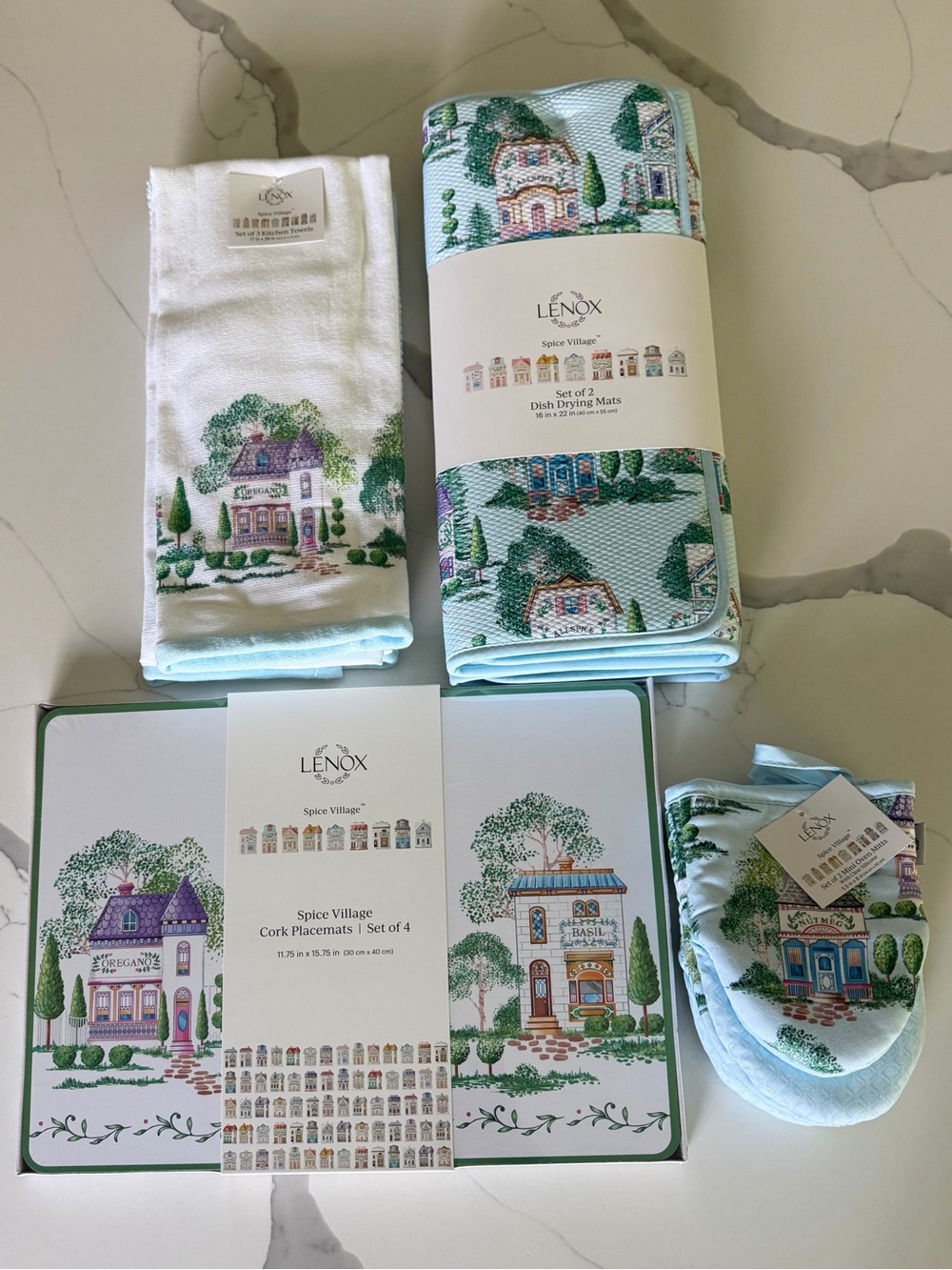 Lenox Spice Village Kitchen Set of 4